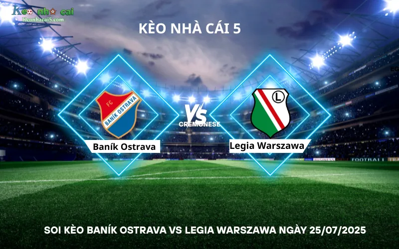 Soi kèo Baník Ostrava vs Legia Warszawa
